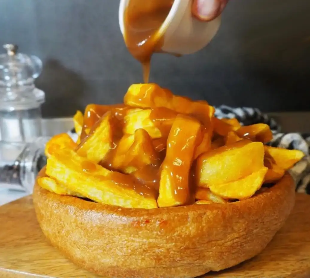 Savoury Yorkshire Pudding Served at Bad Boy Street Food Mossley's Takeaway in Walsall